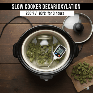 Decarboxylation slow cooker method