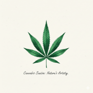 cannabis sativa leaf