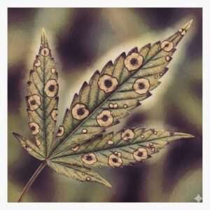 Leaf Septoria can affect a cannabis plant