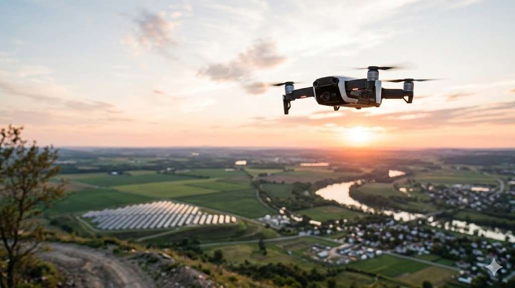 Marijuana eradication drone in action.