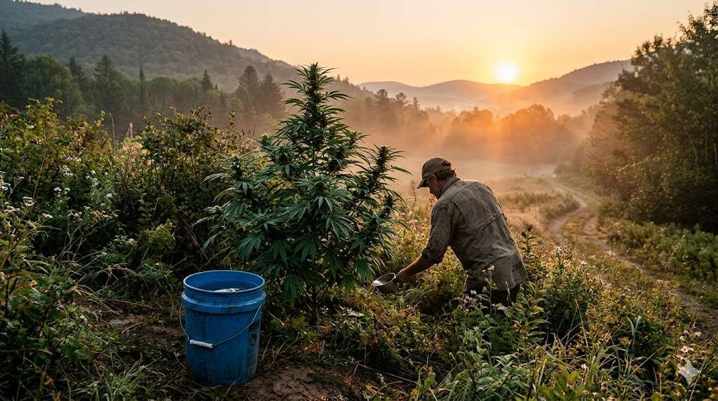 Best time to water cannabis is in the morning...just as the sun is coming up!