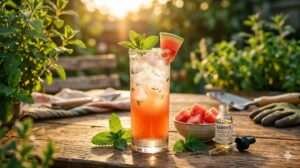 A refreshing cannabis infused drink.