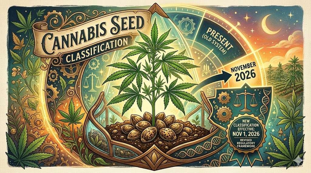 Will cannabis seeds be re-classified in November 2026?