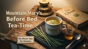 Mountain Marys sleepy cannabis tea, made with just stems.