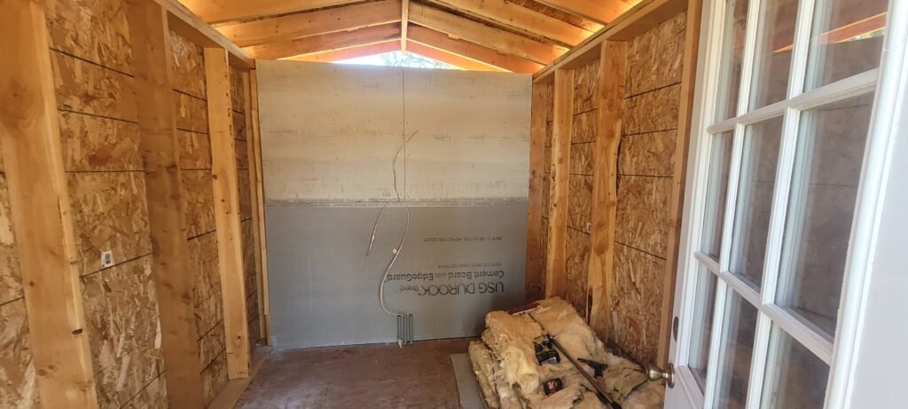 Got the wall ready for my solar componants.