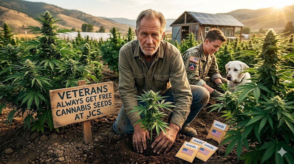 Vets get free cannabis seeds at JCS.