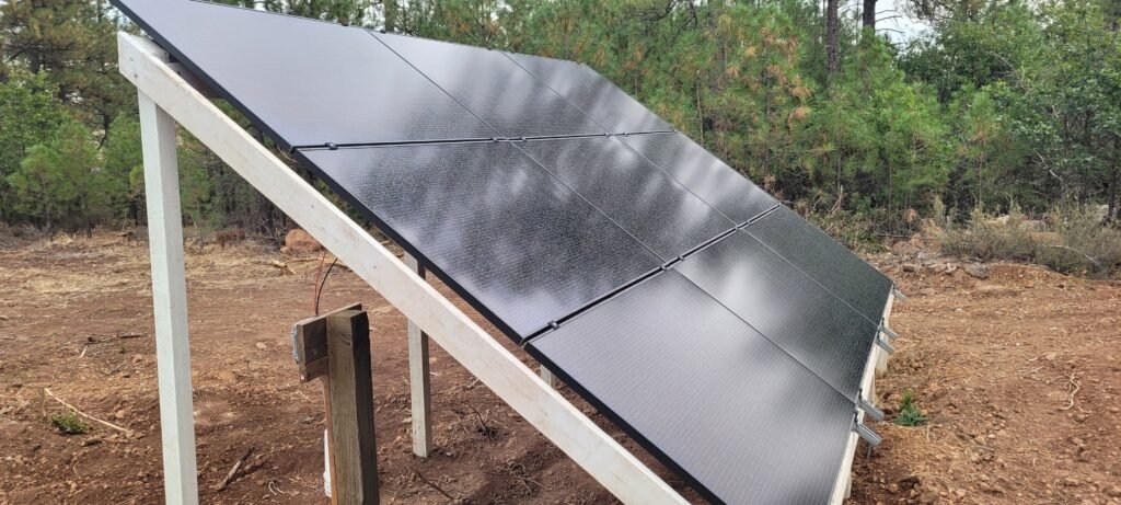 Solar panels at Stony Oasis Farms.